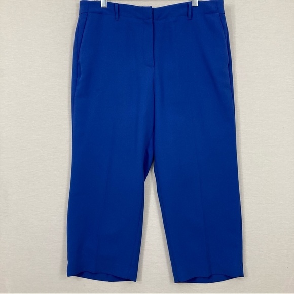 Talbots Blue Business/Office Straight Leg Ankle Pants size 14 - Picture 1 of 10
